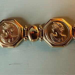 Gold Cameo Bracelet